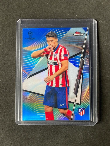 Luis Suarez 2021 Topps Finest Blue Refractor /150