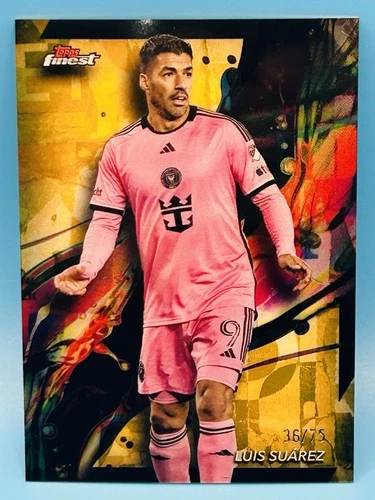 Luis Suarez 2024 Topps Finest Gold /75