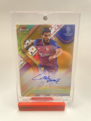 Luis Suarez 2024 Topps Finest Gold Refractor /50