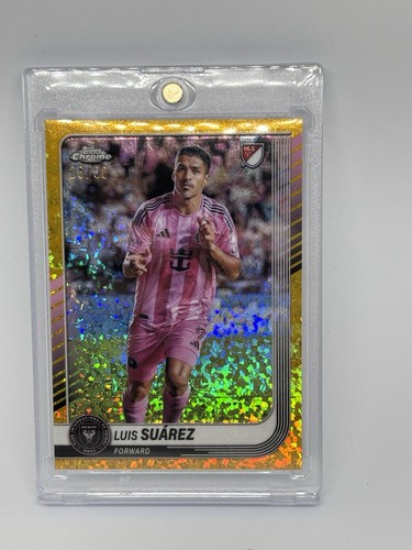 Luis Suárez 2025 Topps Chrome Gold Sparkle /50