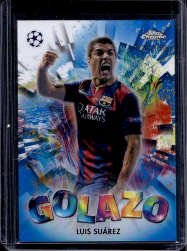 Luis Suárez 2024 Topps Cromo UEFA Azul Refractor /150