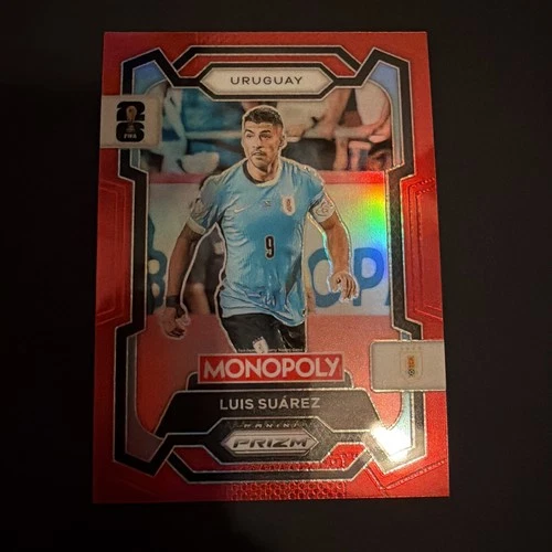 Luis Suárez 2026 Panini Monopoly Prizm World Cup 26 Red Prizm