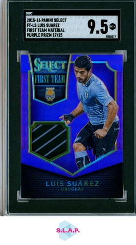Luis Suárez 2015 Panini Select Purple Prizm /25