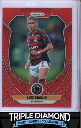 Luiz Araújo 2025 Panini Prizm Club World Cup Red Prizm /199