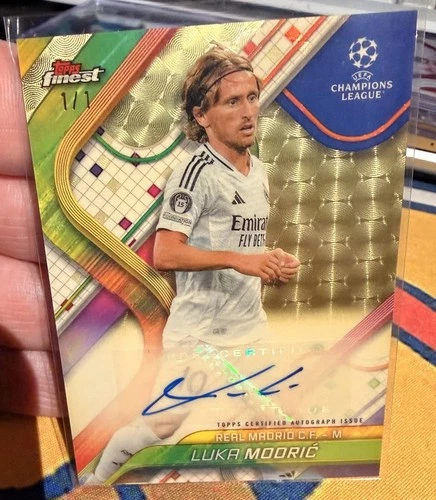 Luka Modric 2024 Topps Finest Superfractor 1/1