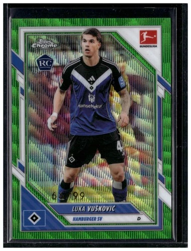Luka Vuskovic 2025 Topps Chrome Green Wave /99