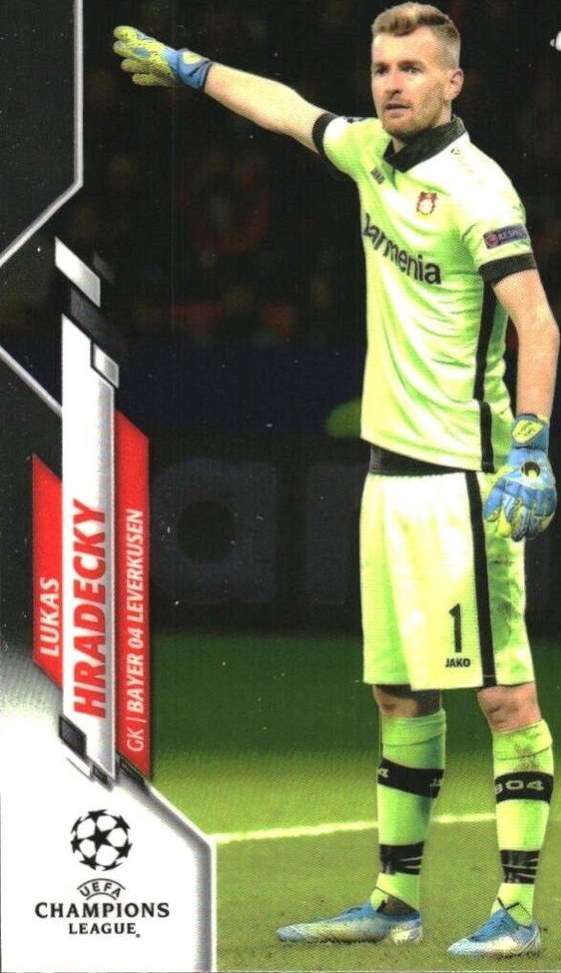Lukas Hradecky 2019 Topps Chrome UCC 49