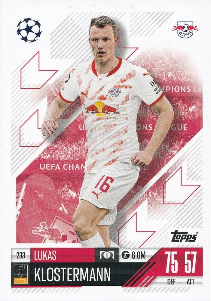 Lukas Klostermann 2024 Topps Match Attax UEFA Club Competitions