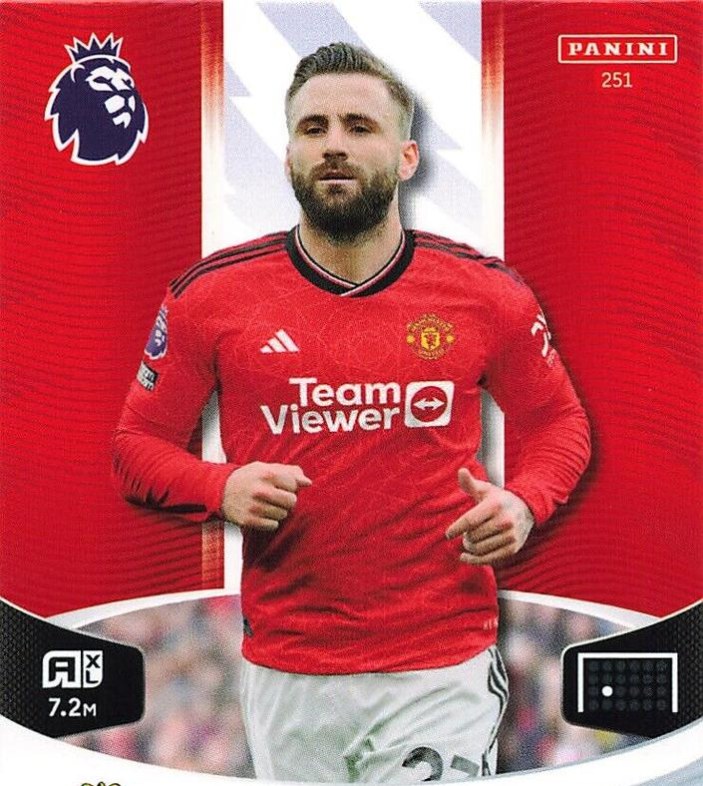 Luke Shaw 2024 Panini Adrenalyn XL Premier League