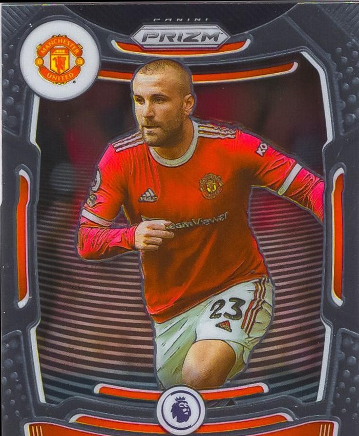 Luke Shaw 2021 Panini Prizm Premier League 3
