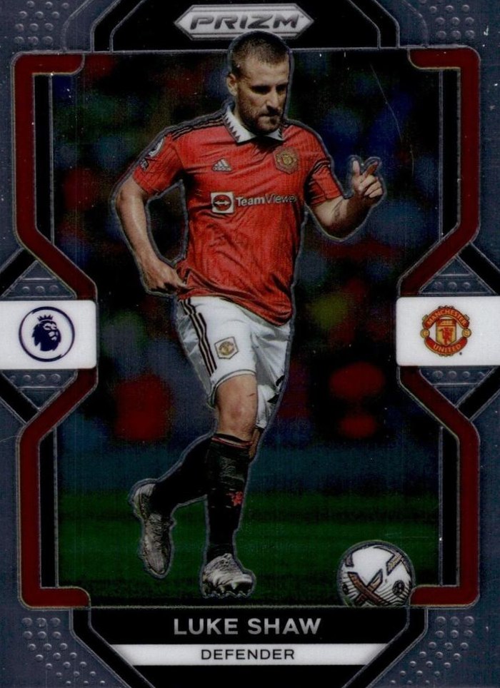 Luke Shaw 2022 Panini Prizm Premier League 6
