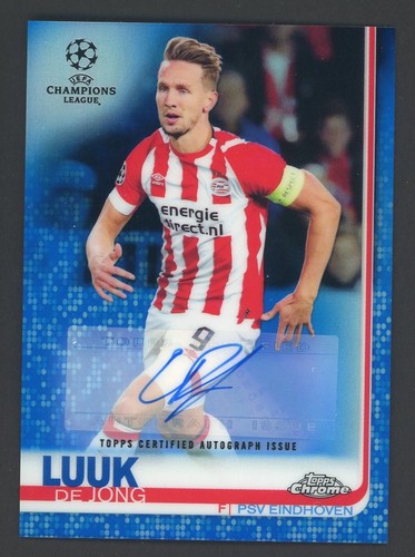 Luuk de Jong 2019 Topps Chrome Blue Refractor /150