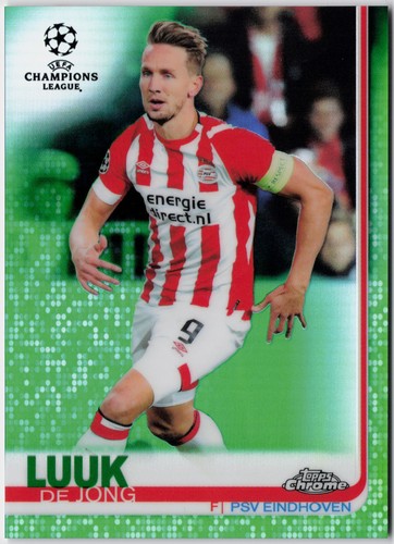 Luuk de Jong 2018 Topps Chrome Green Refractor /99