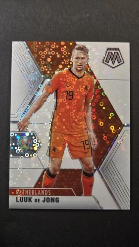 Luuk de Jong 2021 Panini Mosaic UEFA Euro 2020 White Circles Prizm /25