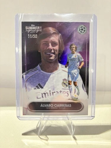 Álvaro Carreras 2025 Topps Summer Signings /50