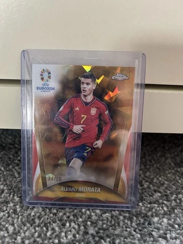 Álvaro Morata 2024 Topps Chrome Gold /50
