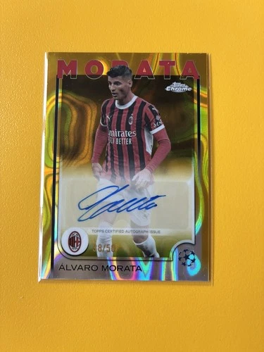 Álvaro Morata 2024 Topps Chrome Gold Geometric /50