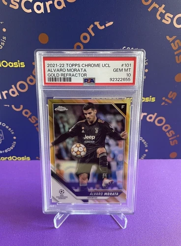 Álvaro Morata 2021 Topps Chrome UCL Gold /50