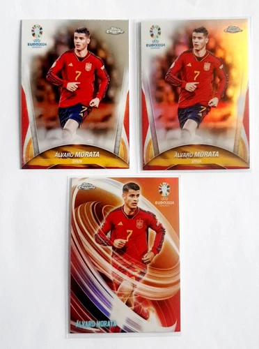 Álvaro Morata 2024 Topps Chrome UEFA Euro 2024 Refractor