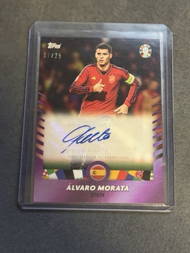 Álvaro Morata 2024 Topps Jose Mourinho Curated Platinum Euro 2024 Platinum /25