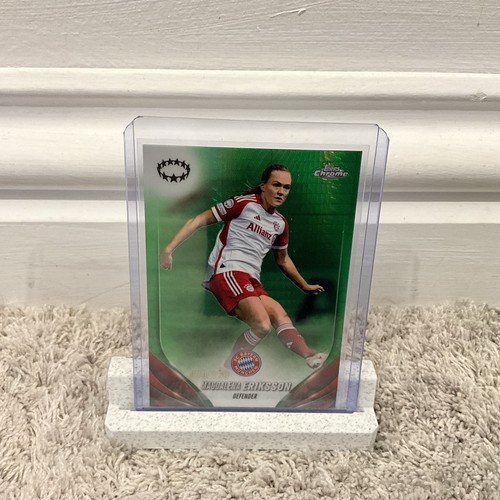 Magdalena Eriksson 2023 Topps Chrome UEFA Women's UCL Neon Green /150