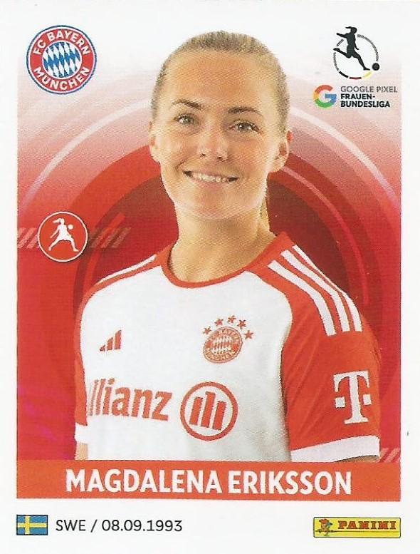 Magdalena Eriksson 2023 Panini Frauen Bundesliga Stickers
