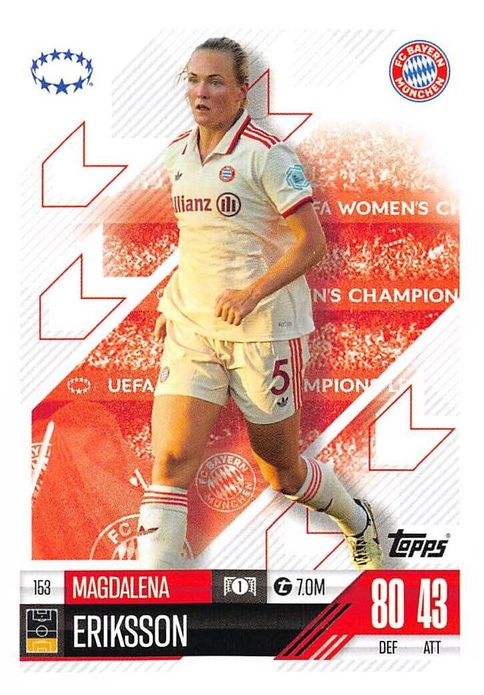 Magdalena Eriksson 2024 Topps Match Attax UEFA Club Competitions Extra
