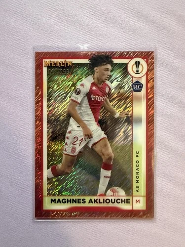 Magnes Akliouche 2022 Topps Merlin Chrome /299