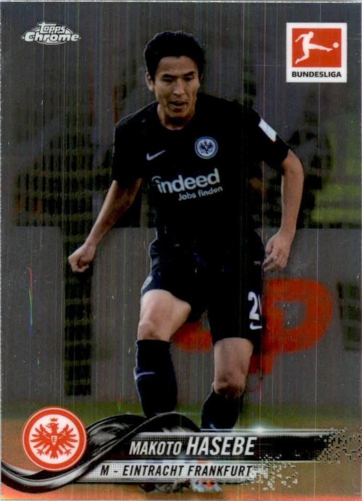 Makoto Hasebe 2018 Topps Chrome Bundesliga 21
