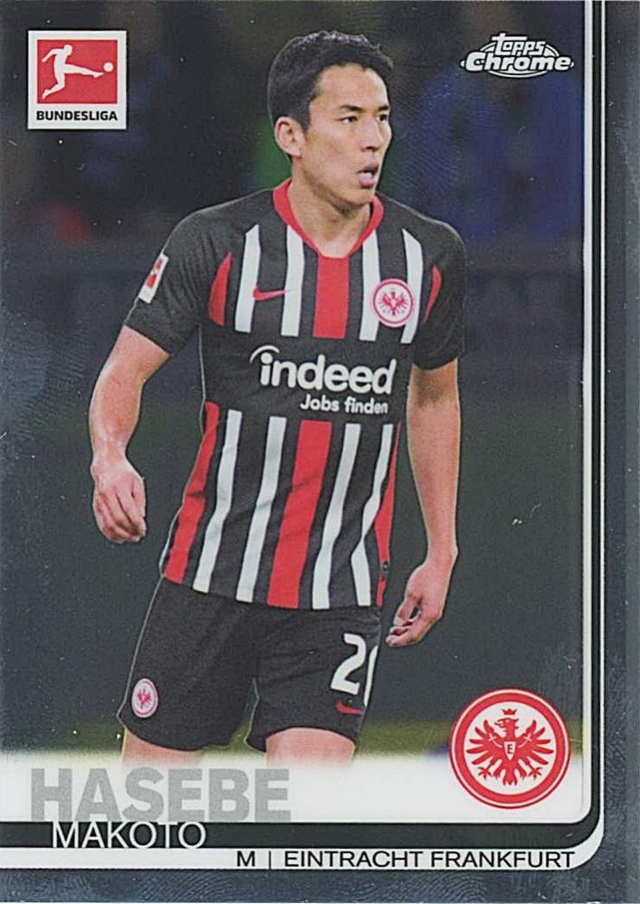 Makoto Hasebe 2019 Topps Chrome Bundesliga 56