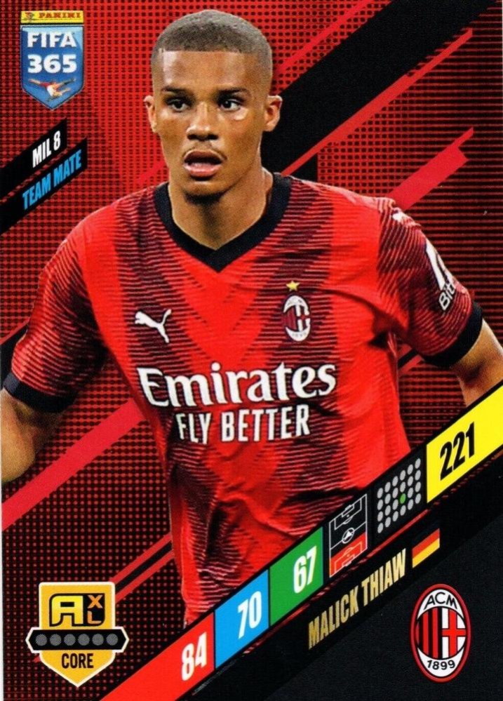 Malick Thiaw 2024 Panini Adrenalyn XL FIFA 365