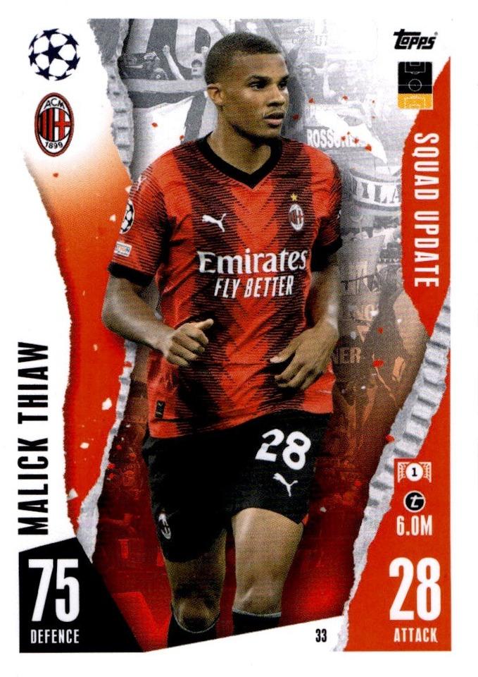 Malick Thiaw 2023 Topps Match Attax UEFA Club Competitions Extra