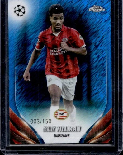 Malik Tillman 2023 Topps Chrome Blue Shimmer /150