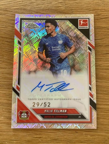 Malik Tillman 2025 Topps Chrome Bundesliga ToppsFractor /52