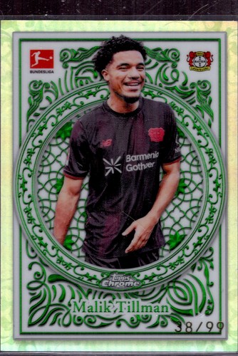 Malik Tillman 2025 Topps Chrome Green /99