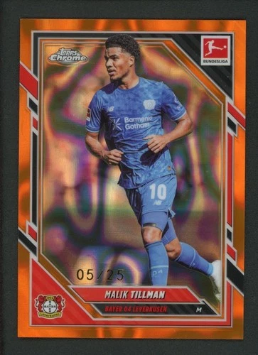 Malik Tillman 2026 Topps Chrome Lava Orange /25