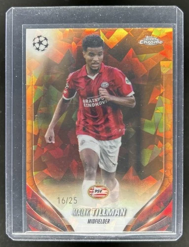 Malik Tillman 2023 Topps Chrome Zaffiro Arancione Rifrattore /25