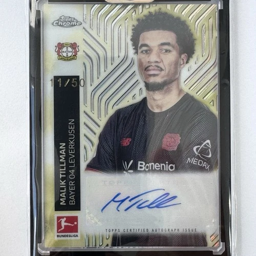 Malik Tillman 2025 Topps Cromo Bundesliga Gold /50