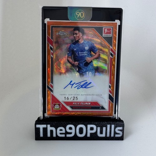 Malik Tillman 2025 Topps Cromo Bundesliga Naranja /25