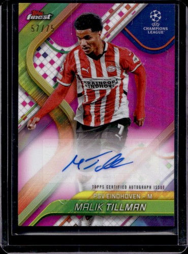 Malik Tillman 2024 Topps Finest Magenta Refractor /75