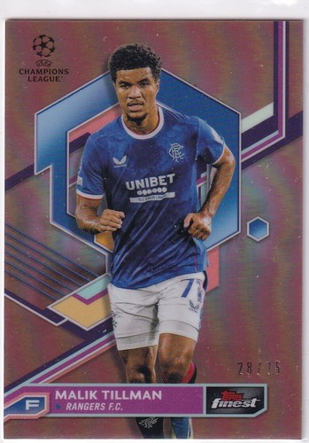 Malik Tillman 2022 Topps Finest Rose /75