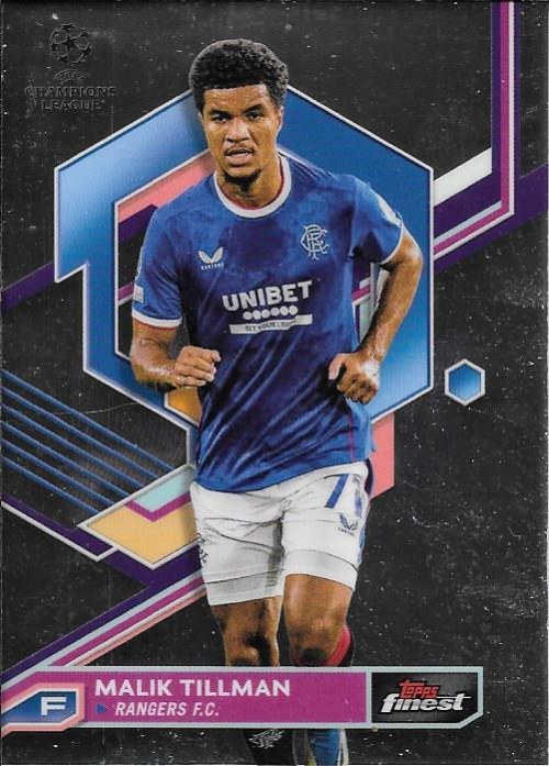 Malik Tillman 2022 Topps Finest UEFA 102
