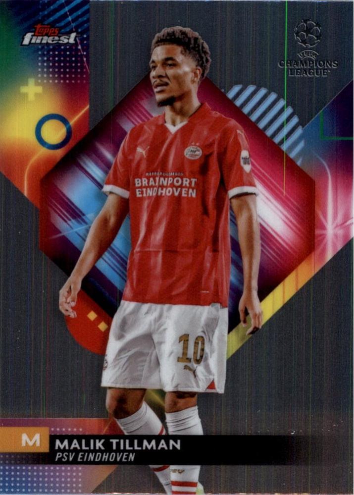 Malik Tillman 2023 Topps Finest UEFA Club Competitions