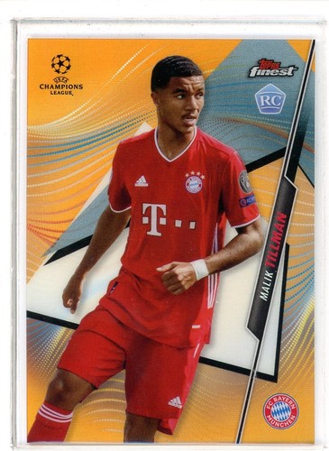Malik Tillman 2021 Topps Finest UEFA Orange Refractor /25
