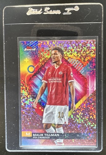 Malik Tillman 2024 Panini Finest UEFA Rose Gold Refractor /50