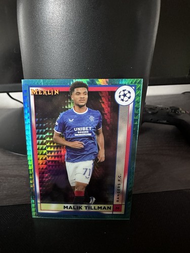 Malik Tillman 2022 Panini Merlin Chrome Aqua Prism