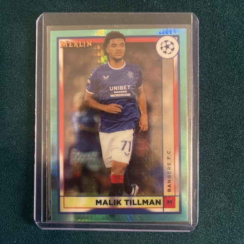 Malik Tillman 2023 Topps Merlin Chrome Green Refractor
