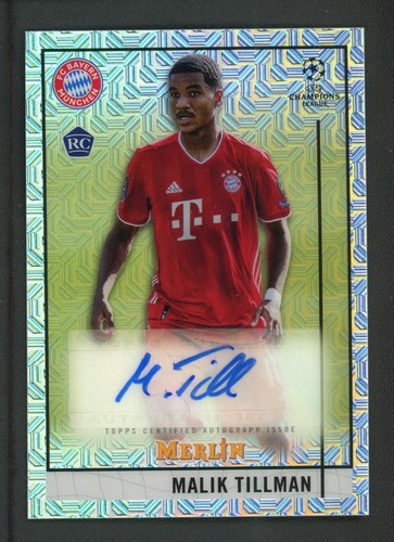 Malik Tillman 2021 Topps Merlin UEFA Champions League 76/99