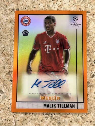 Malik Tillman 2021 Topps Merlin UEFA Champions League Orange /25