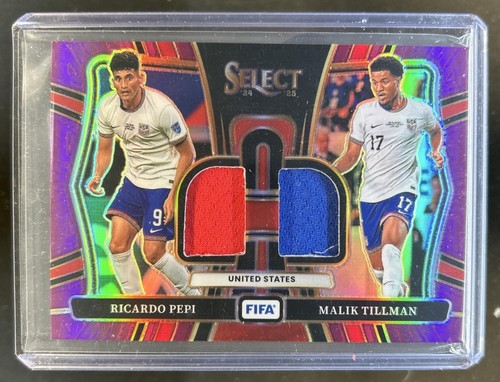 Malik Tillman / Ricardo Pepi 2024 Panini Select FIFA Purple /49